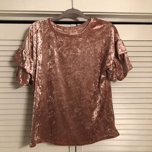 Pink Velvet Shirt